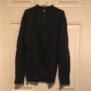 1901 Dark Grey Long Sleeve Pull Over Sweater